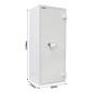Preview: Rottner Wertschutzschrank EN3 Diamant Super Fire Premium DO160 Doppelbartschloss lichtgrau T05941